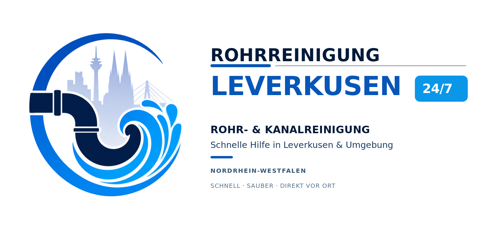 Leverkusen Rohrreinigung Kanalreinigung Notdienst Logo